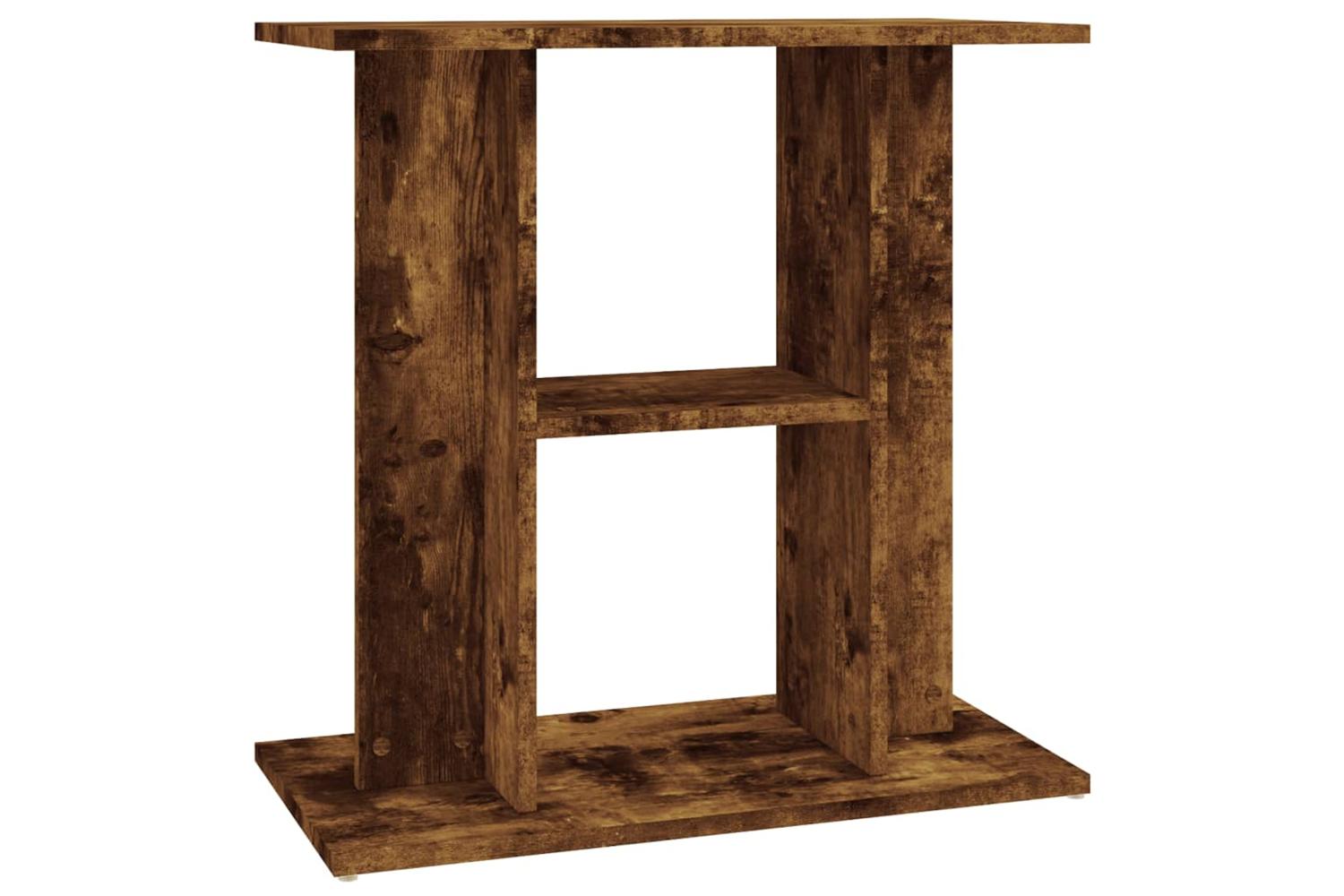 Vidaxl Aquarium Stand Smoked Oak 60x30x60 Cm Engineered Wood