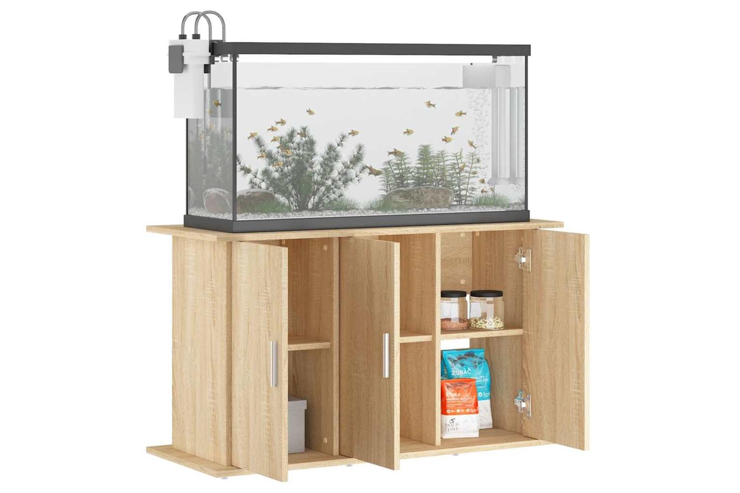 Vidaxl Aquarium Stand Sonoma Oak 101x41x58 Cm Engineered Wood-3