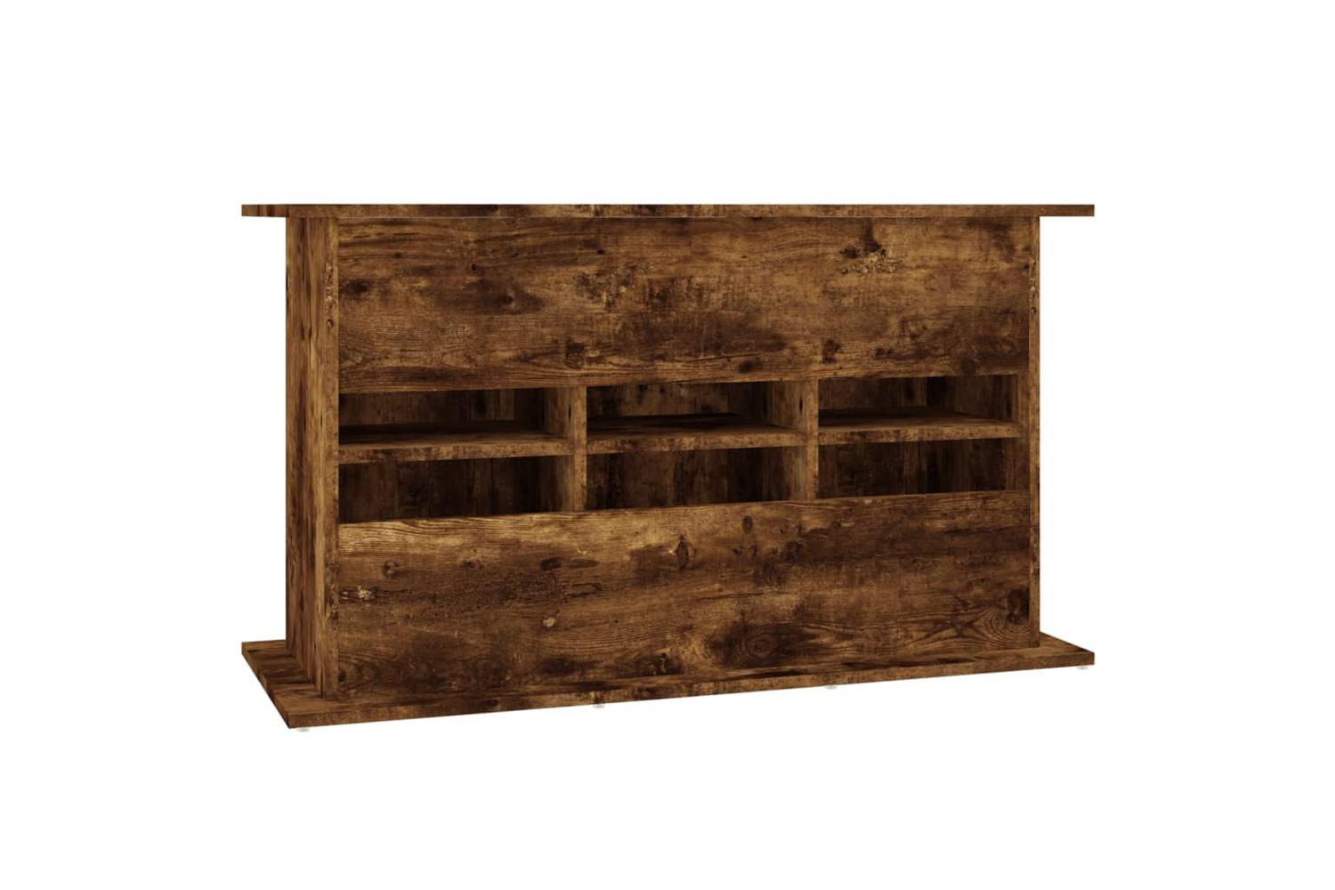 Vidaxl Aquarium Stand Smoked Oak 101x41x58 Cm Engineered Wood-8