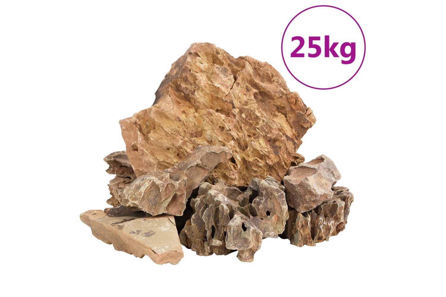 Vidaxl Dragon Stones 25 Kg Brown 5-30 Cm-2