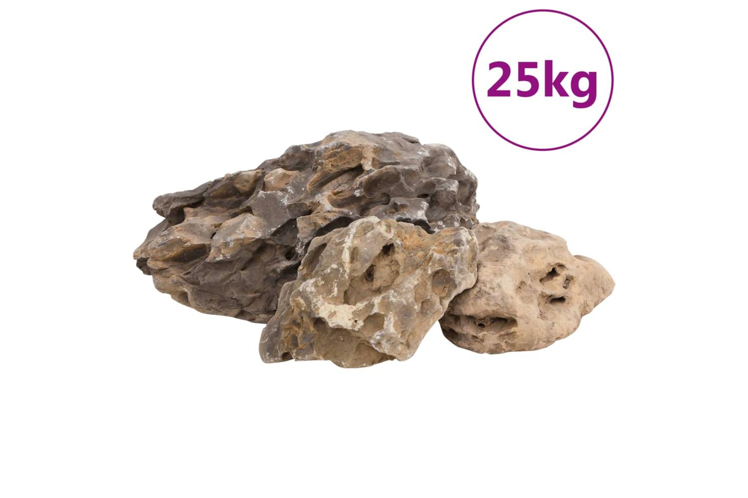 Vidaxl Dragon Stones 25 Kg Grey 10-40 Cm-2