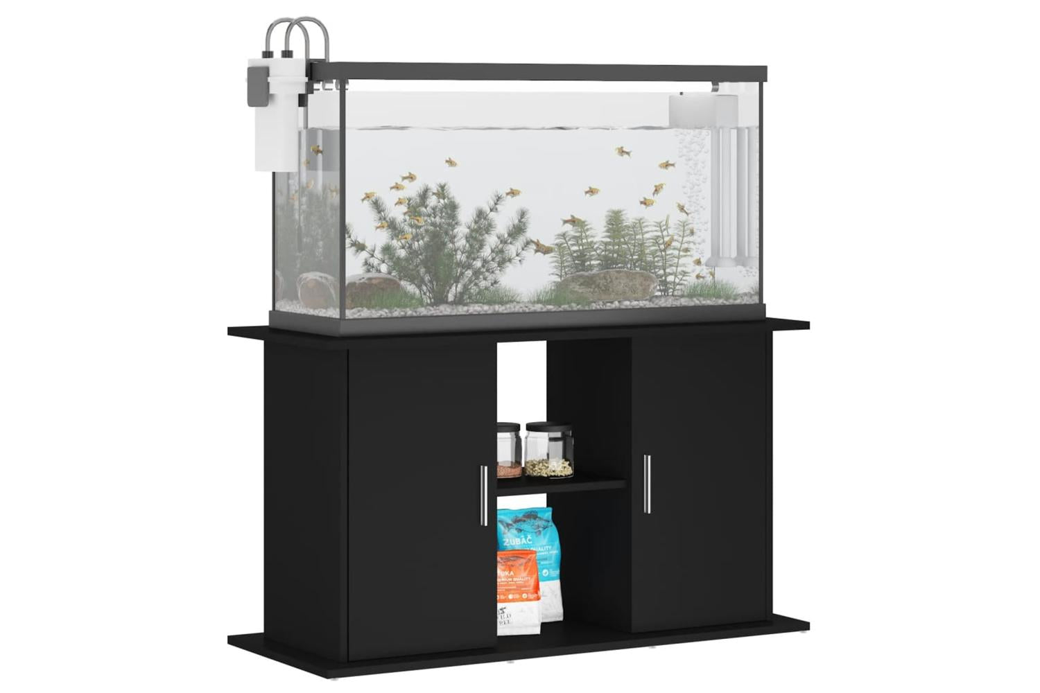 Vidaxl Aquarium Stand Black 101x41x58 Cm Engineered Wood-3