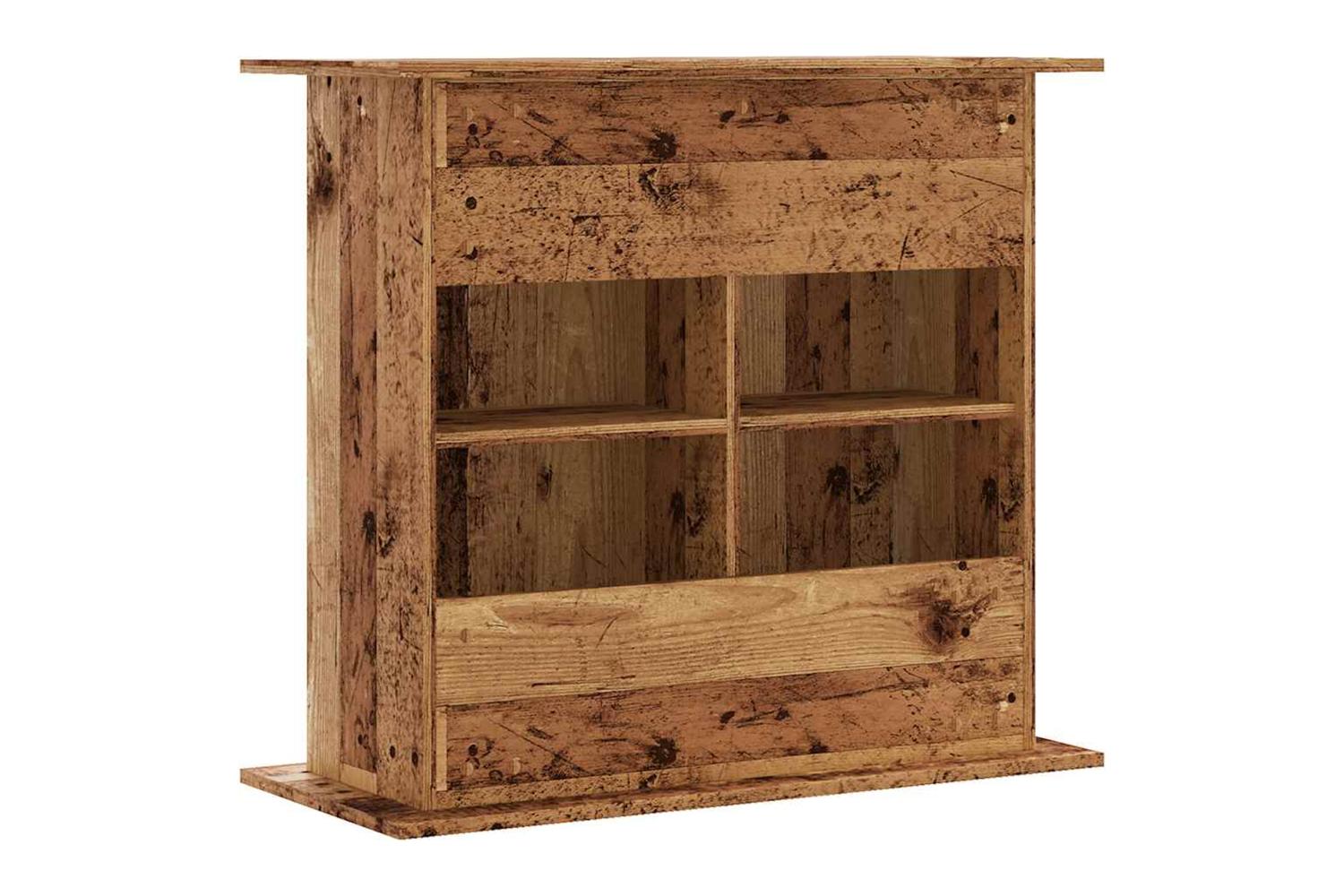 Vidaxl Aquarium Stand Old Wood 81x36x73 Cm Engineered Wood-6