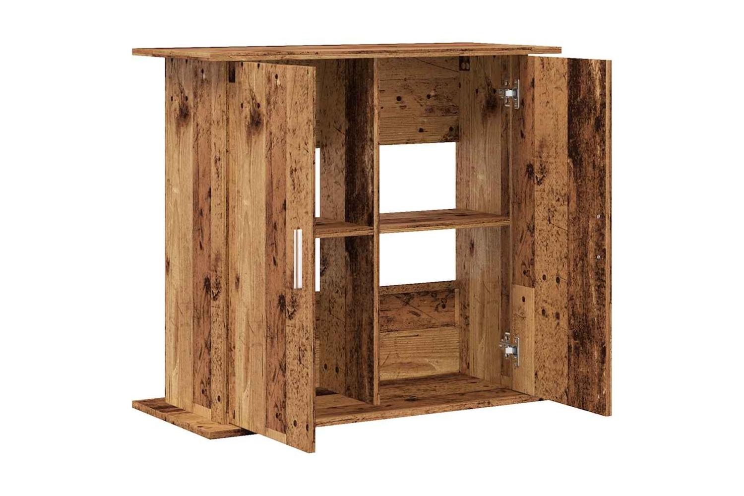 Vidaxl Aquarium Stand Old Wood 81x36x73 Cm Engineered Wood-7
