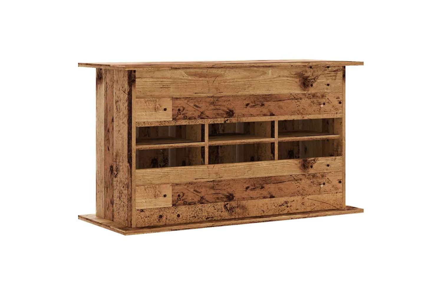 Vidaxl Aquarium Stand Old Wood 101x41x58 Cm Engineered Wood-6