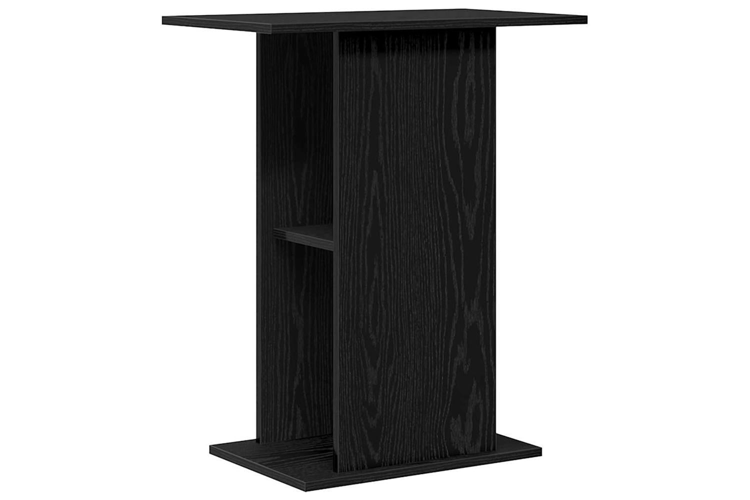 Vidaxl Aquarium Stand Black Oak 605x36x725 Cm Engineered Wood-2