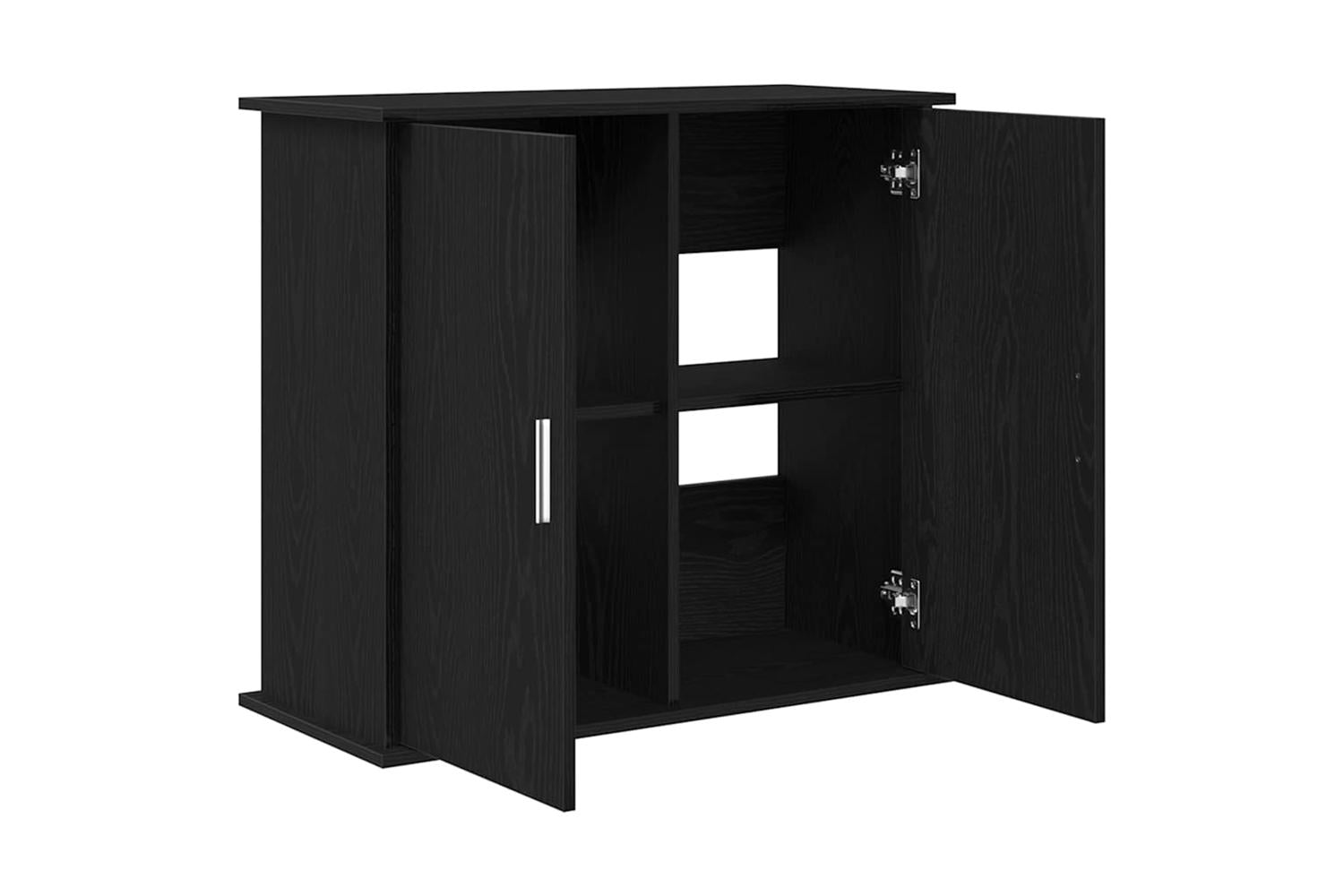 Vidaxl Aquarium Stand Black Oak 81x36x73 Cm Engineered Wood-5