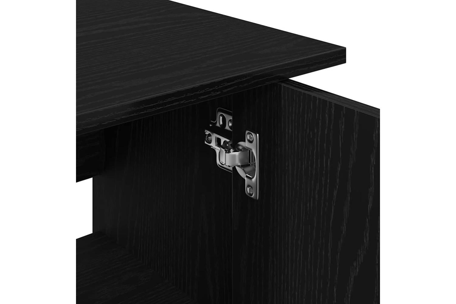 Vidaxl Aquarium Stand Black Oak 81x36x73 Cm Engineered Wood-9