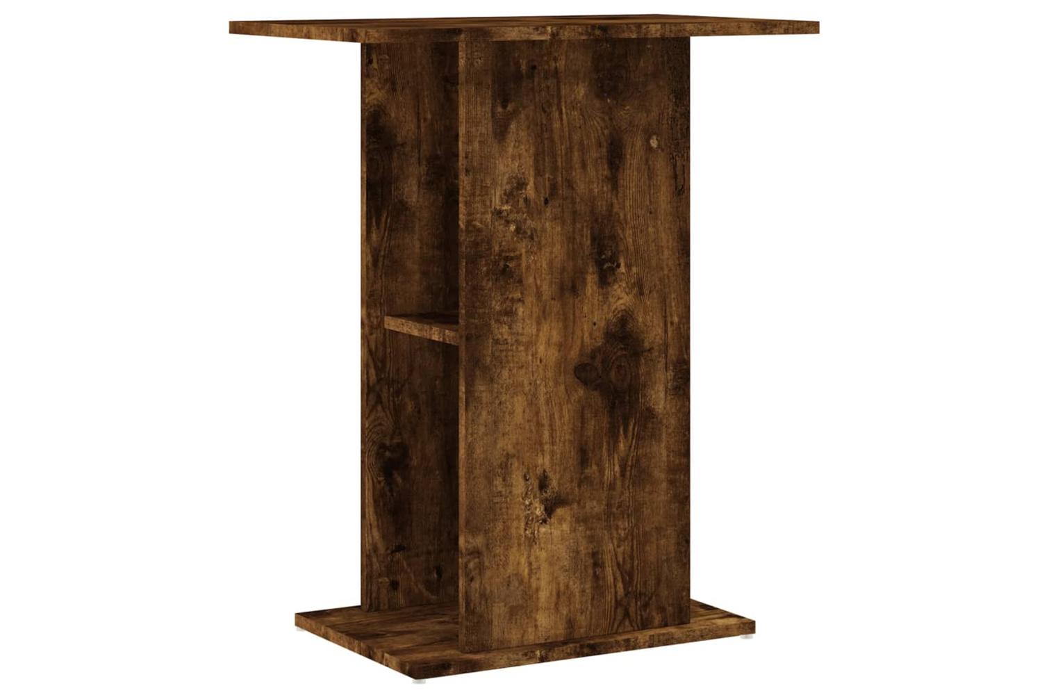 Vidaxl Aquarium Stand Smoked Oak 605x36x725 Cm Engineered Wood-2