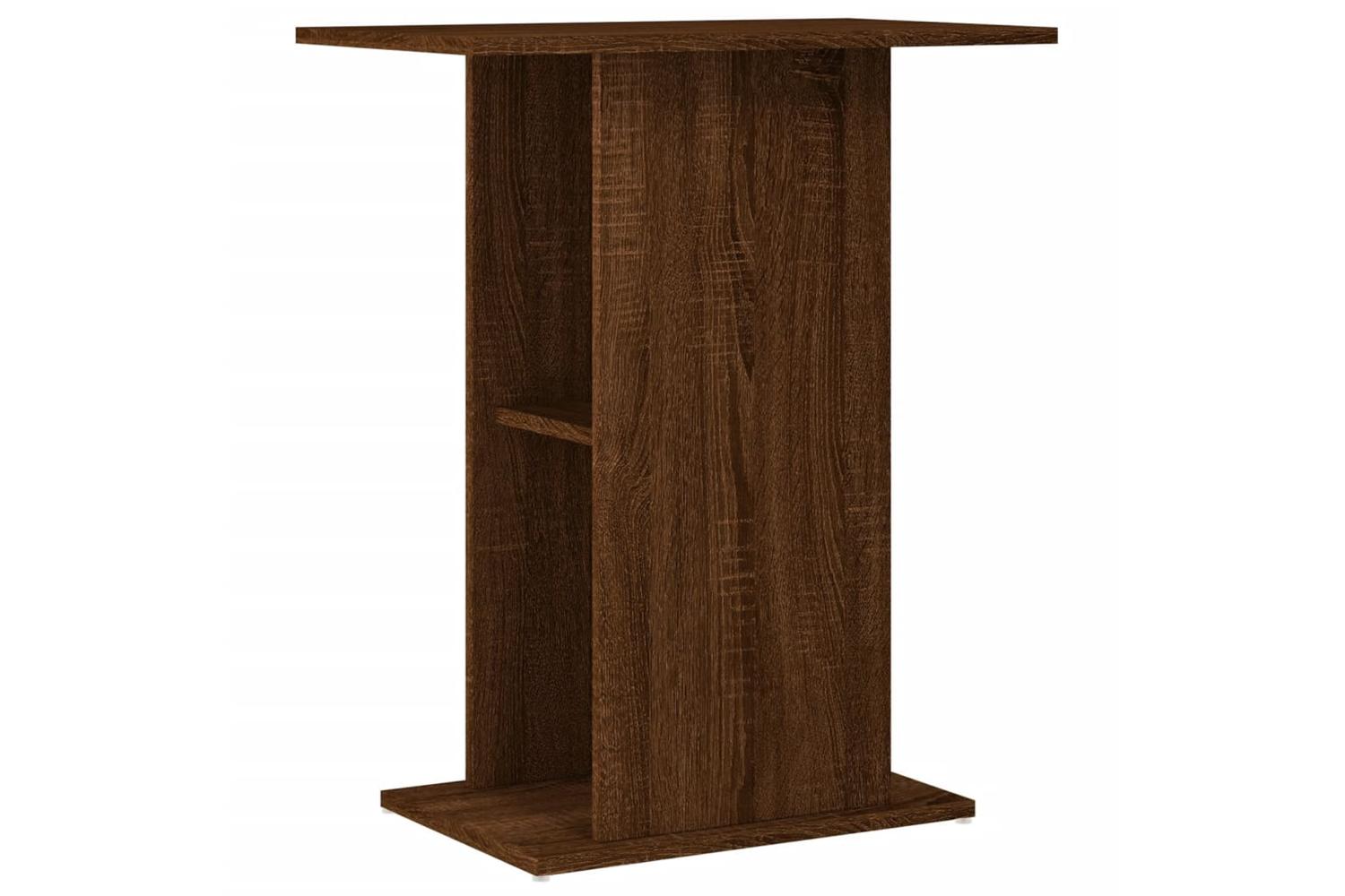 Vidaxl Aquarium Stand Brown Oak 605x36x725 Cm Engineered Wood-2