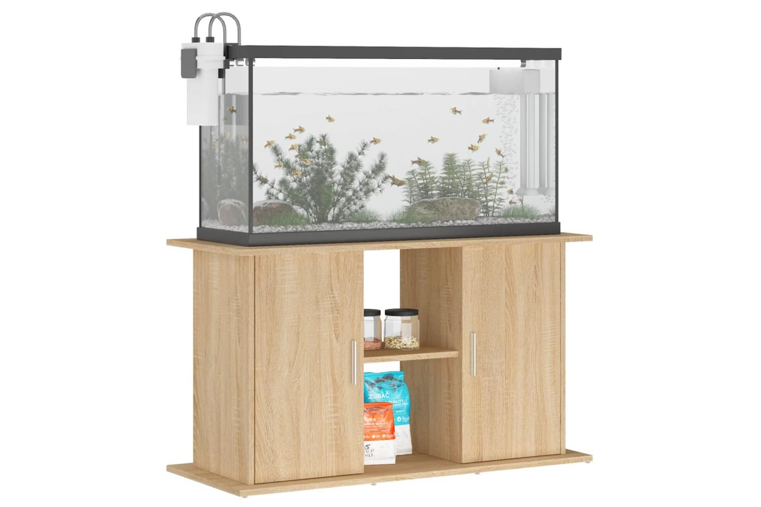 Vidaxl Aquarium Stand Sonoma Oak 101x41x58 Cm Engineered Wood-3
