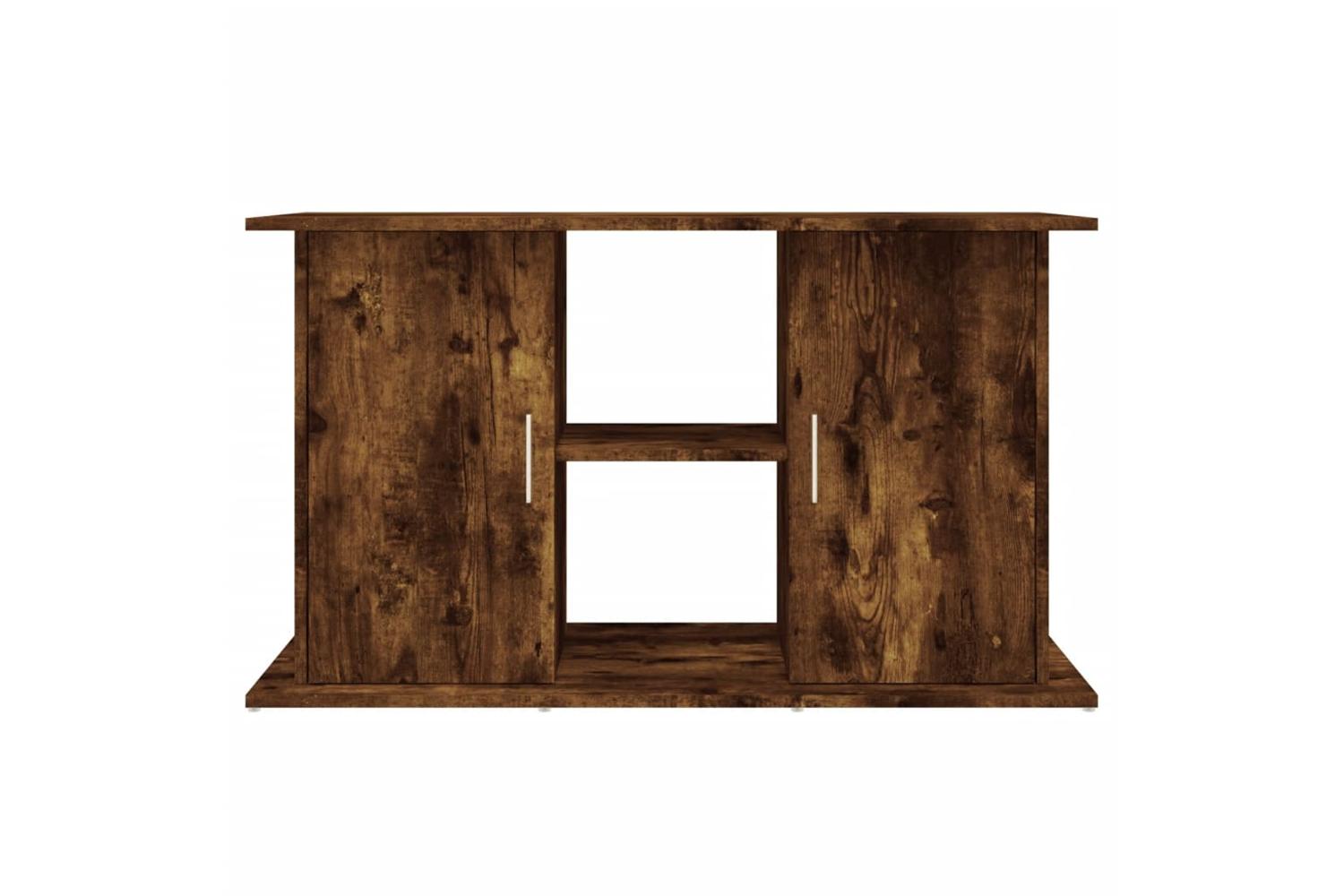 Vidaxl Aquarium Stand Smoked Oak 101x41x58 Cm Engineered Wood-5