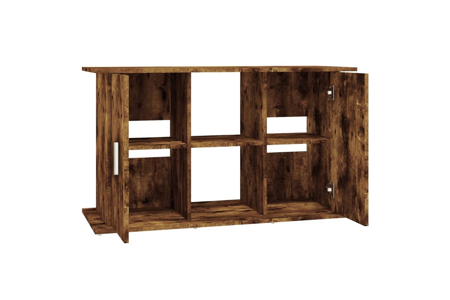 Vidaxl Aquarium Stand Smoked Oak 101x41x58 Cm Engineered Wood-6