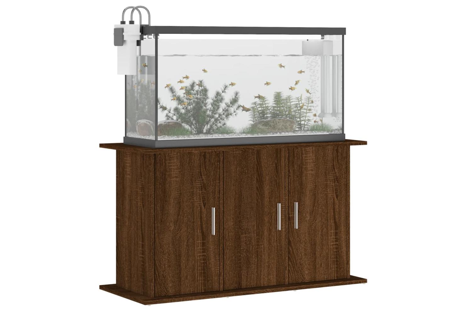 Vidaxl Aquarium Stand Brown Oak 101x41x58 Cm Engineered Wood-4