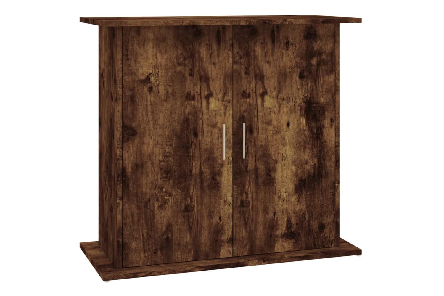 Vidaxl Aquarium Stand Smoked Oak 81x36x73 Cm Engineered Wood