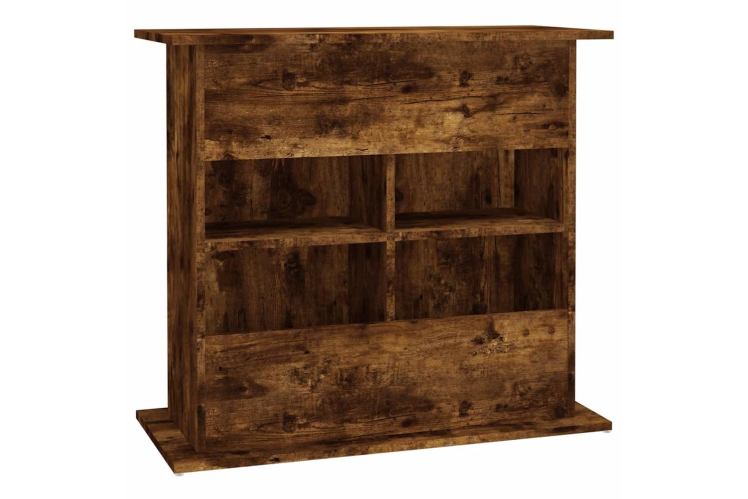 Vidaxl Aquarium Stand Smoked Oak 81x36x73 Cm Engineered Wood-8