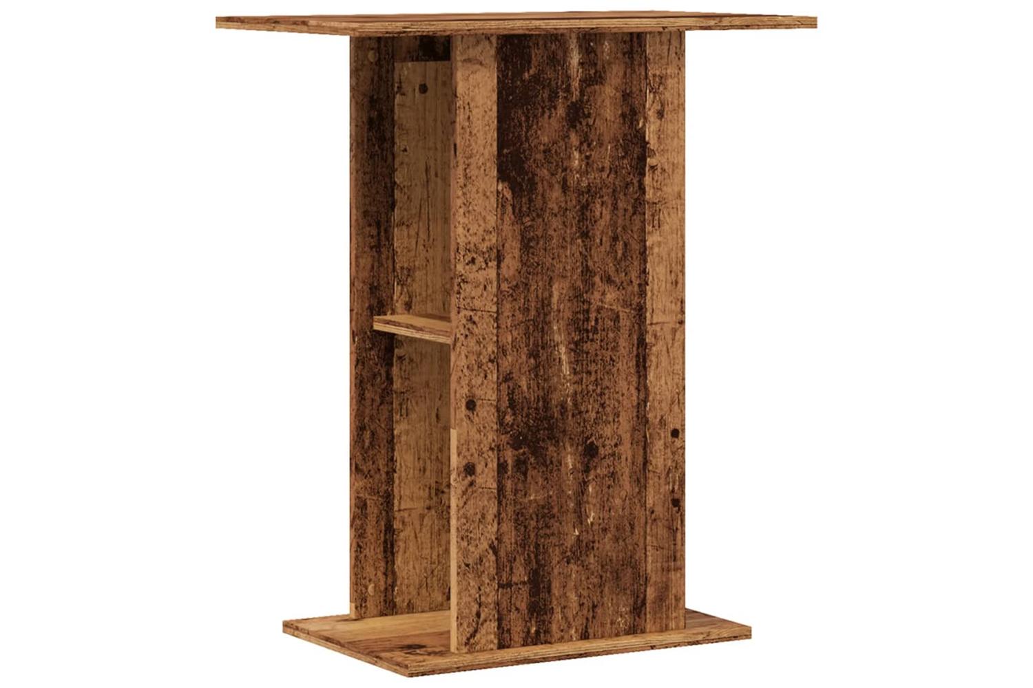 Vidaxl Aquarium Stand Old Wood 36x605x725 Cm Engineered Wood