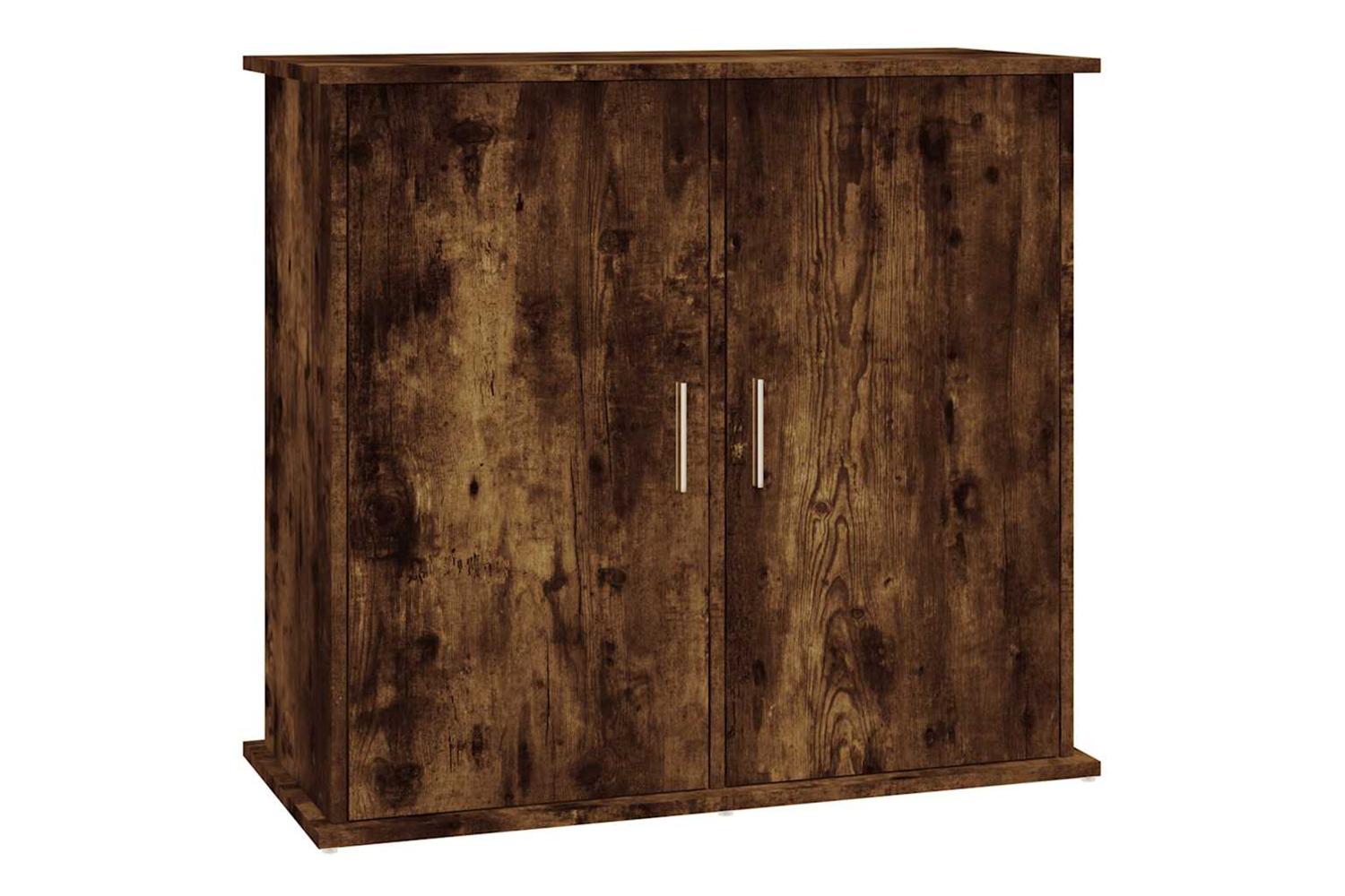 Vidaxl Aquarium Stand Smoked Oak 81x36x73 Cm Engineered Wood-2