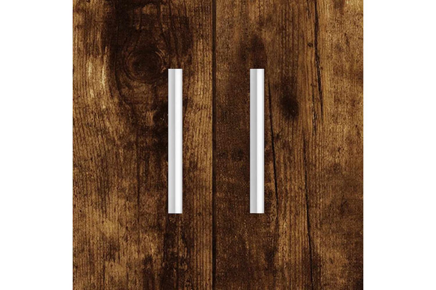 Vidaxl Aquarium Stand Smoked Oak 81x36x73 Cm Engineered Wood-9