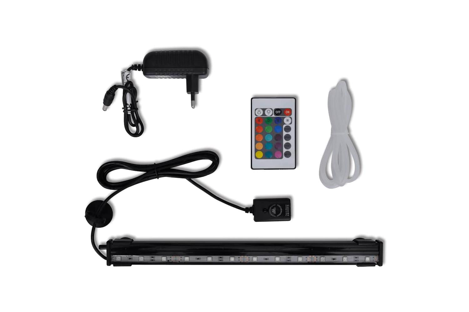 Vidaxl Led Submersible Aquarium Bubble Lamp Rgb 32 Cm