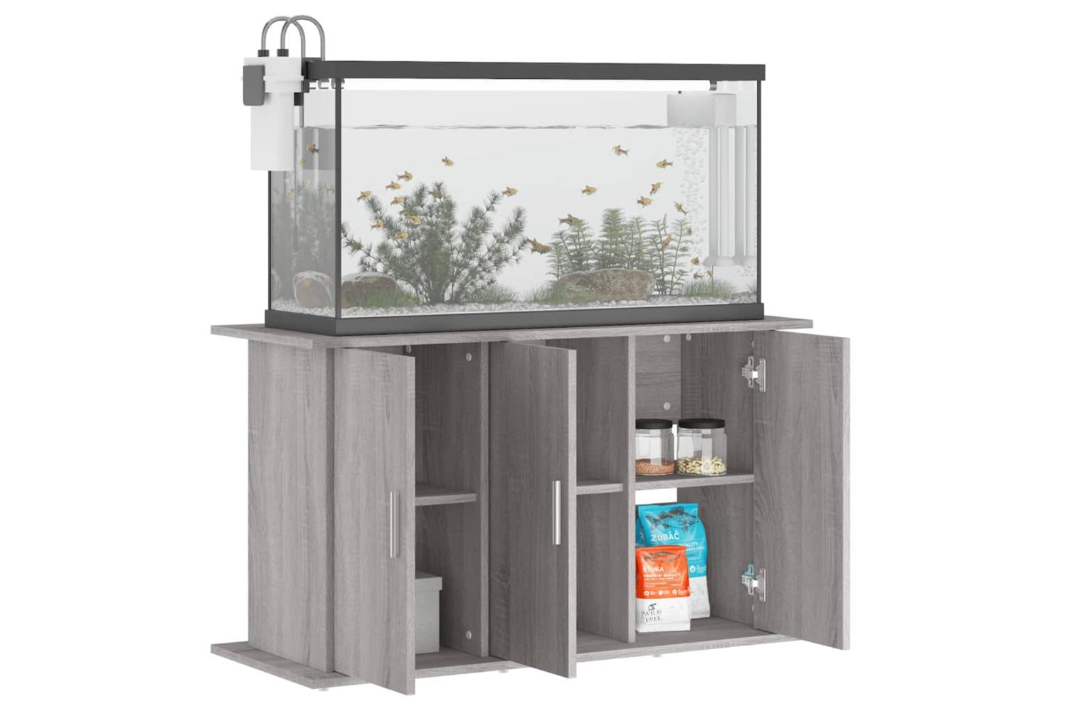 Vidaxl Aquarium Stand Grey Sonoma 101x41x58 Cm Engineered Wood-3