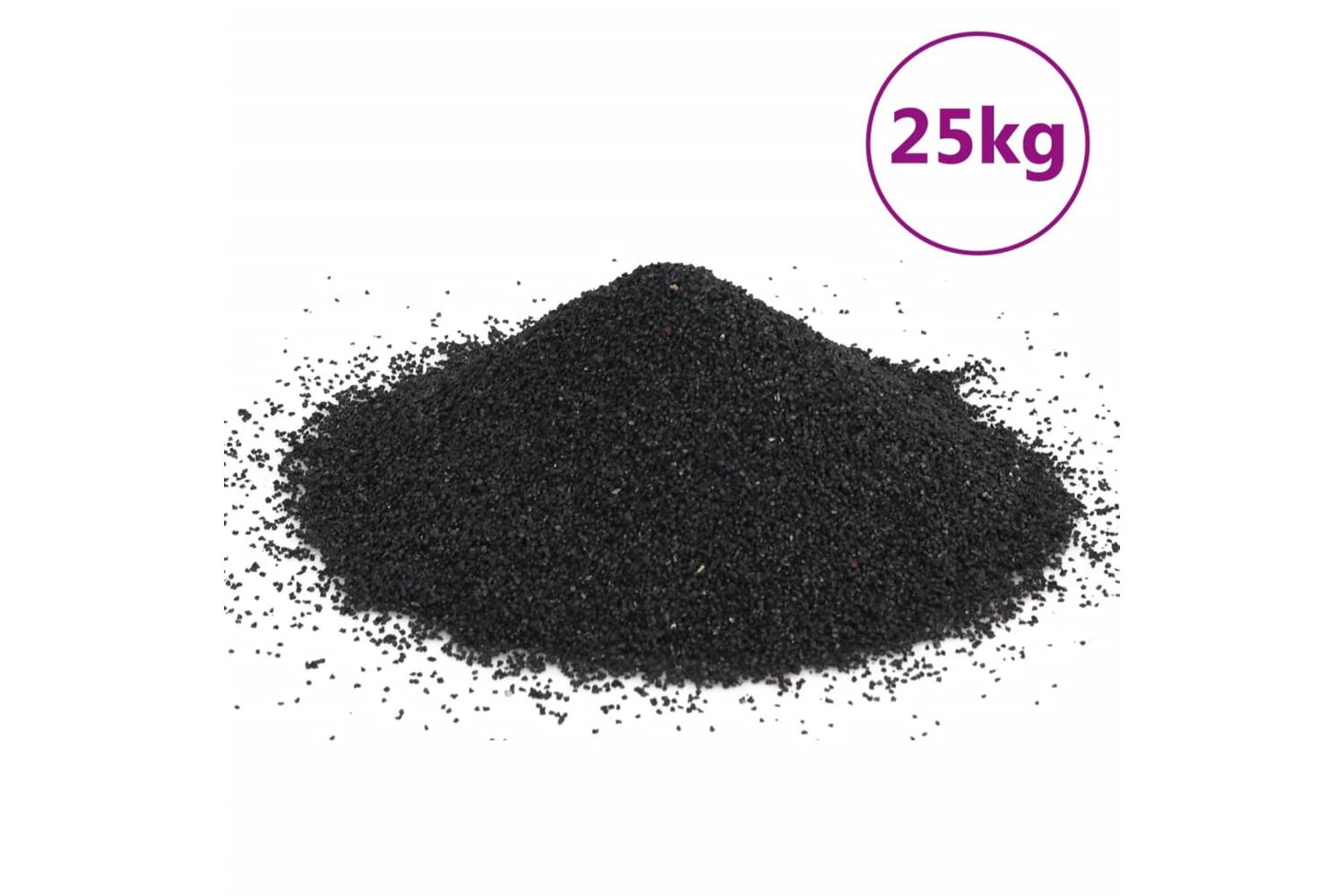 Vidaxl Aquarium Sand 25 Kg Black 02-2 Mm-2