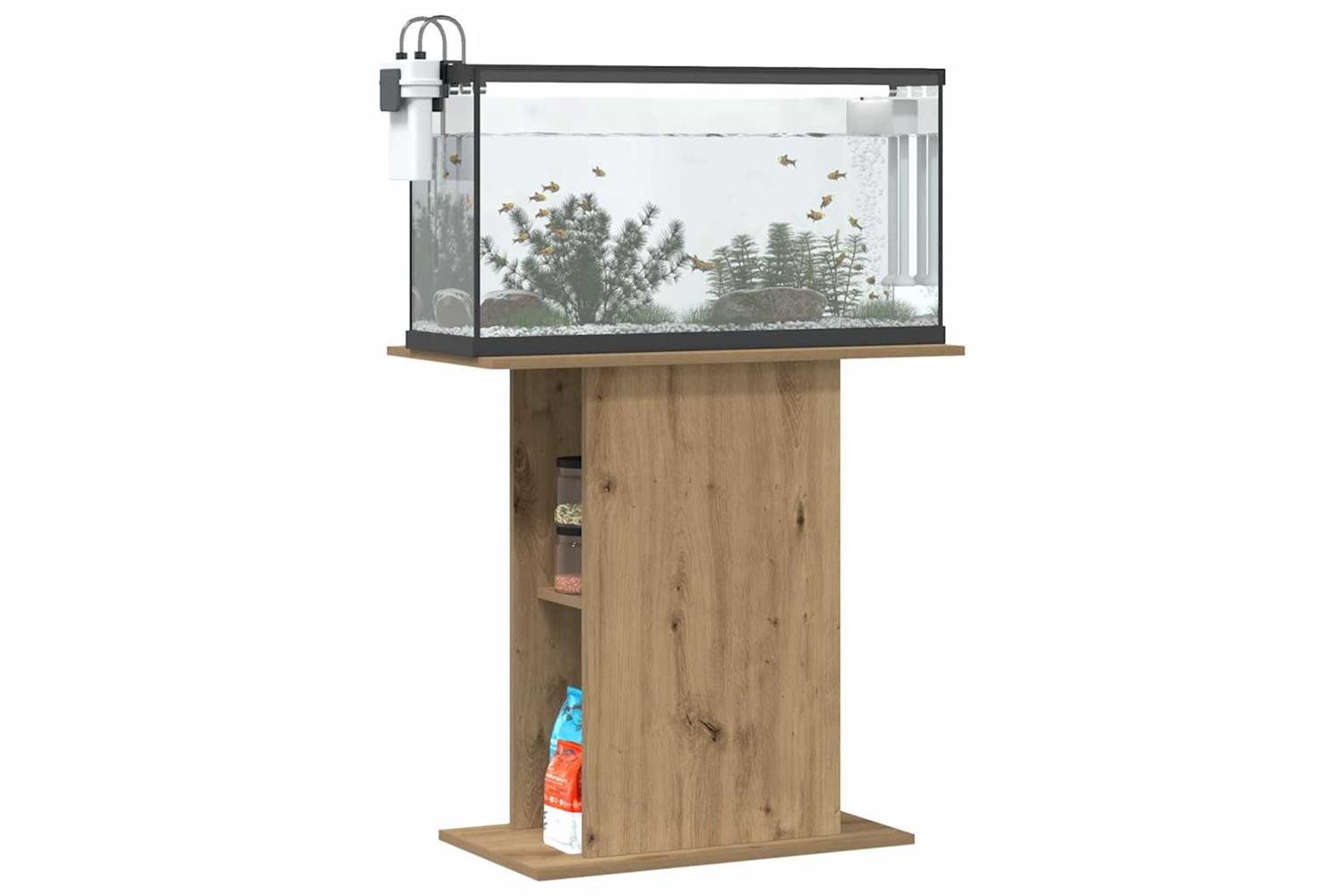 Vidaxl Aquarium Stand Artisan Oak 36x75x725 Cm Engineered Wood-3