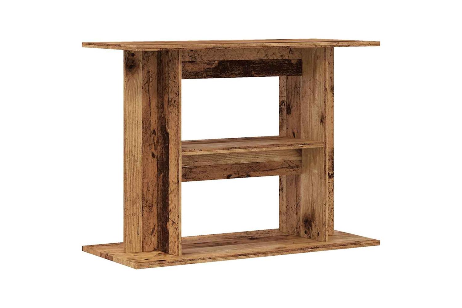 Vidaxl Aquarium Stand Old Wood 80x35x60 Cm Engineered Wood