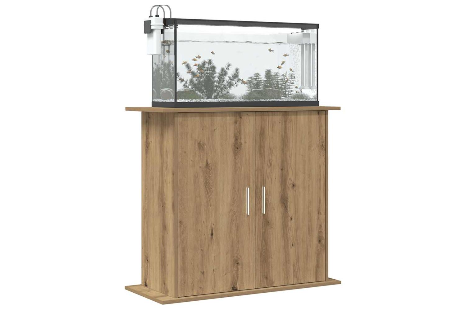 Vidaxl Aquarium Stand Artisan Oak 81x36x73 Cm Engineered Wood-3