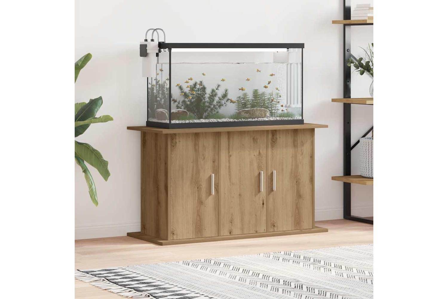 Vidaxl Aquarium Stand Artisan Oak 101x41x58 Cm Engineered Wood-3