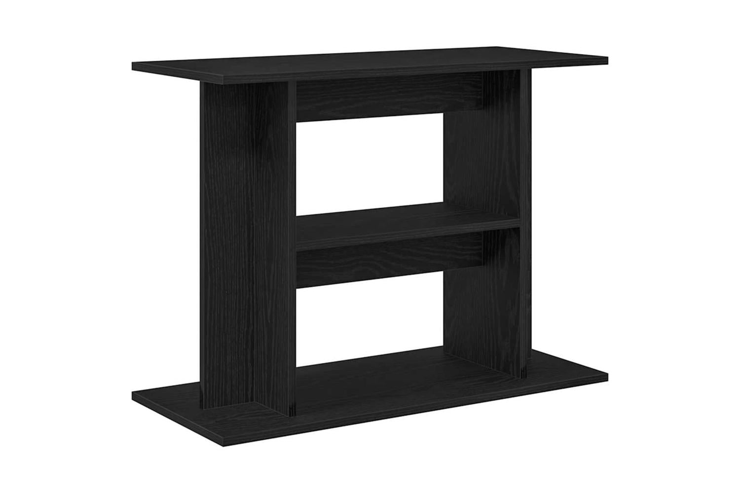 Vidaxl Aquarium Stand Black Oak 80x35x60 Cm Engineered Wood-2