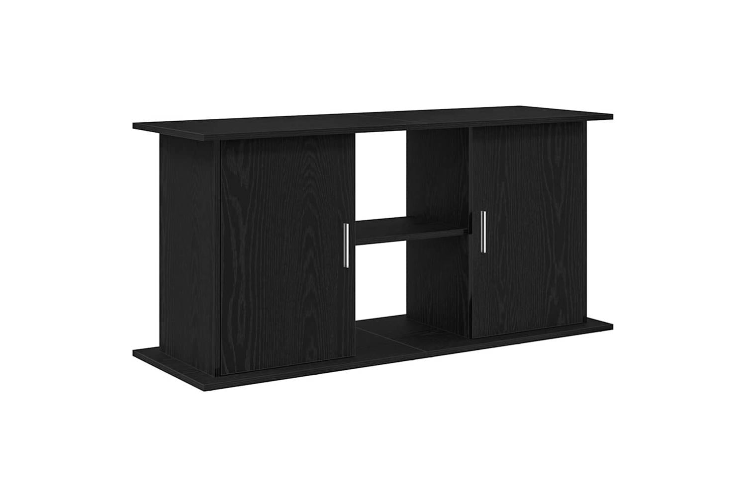 Vidaxl Aquarium Stand Black Oak 121x41x58 Cm Engineered Wood-2