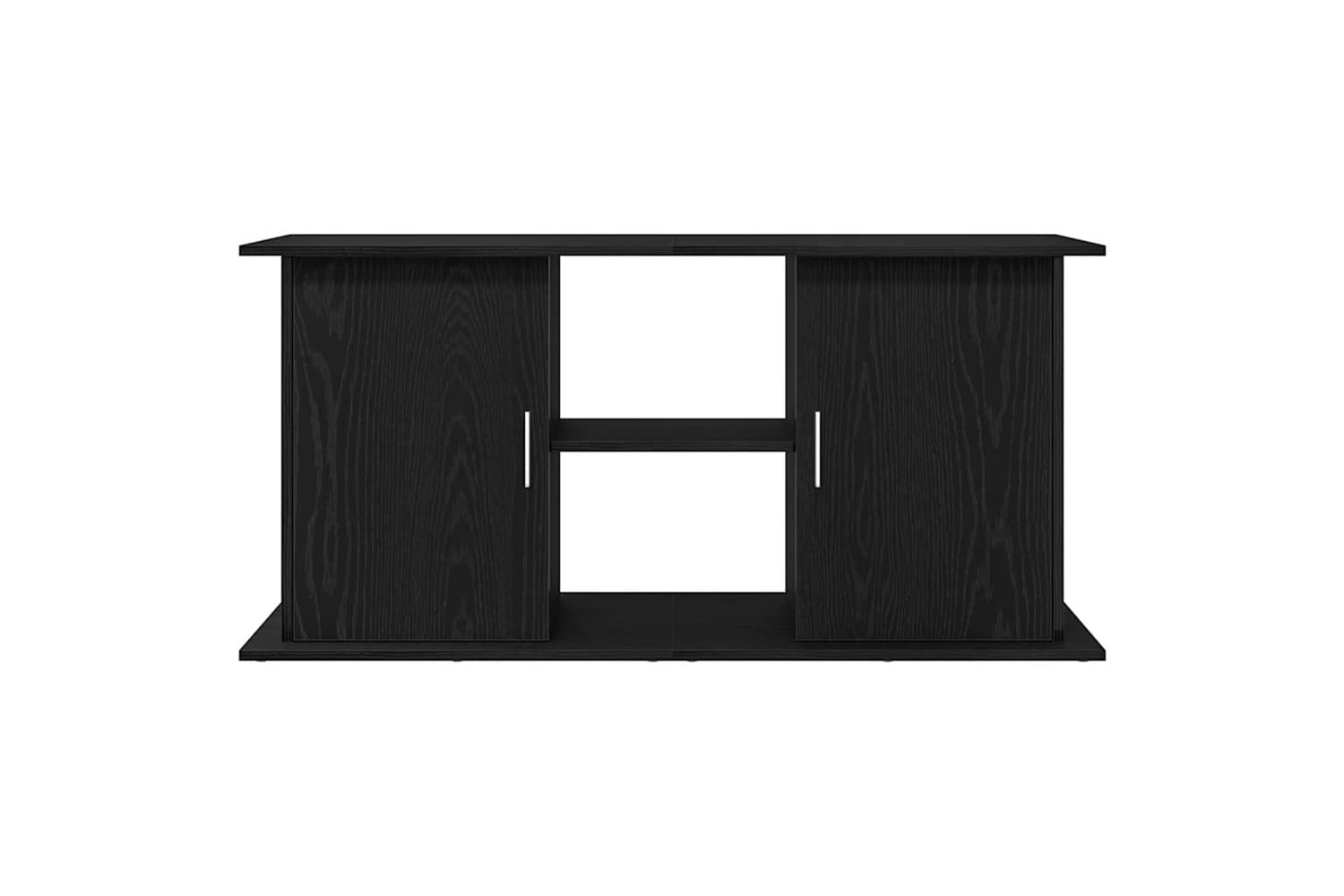 Vidaxl Aquarium Stand Black Oak 121x41x58 Cm Engineered Wood-5