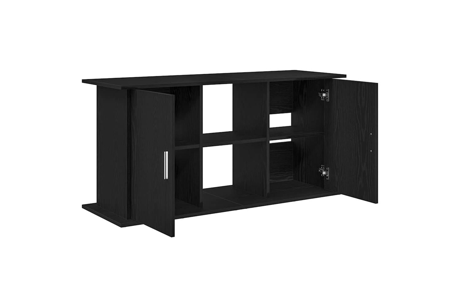 Vidaxl Aquarium Stand Black Oak 121x41x58 Cm Engineered Wood-8