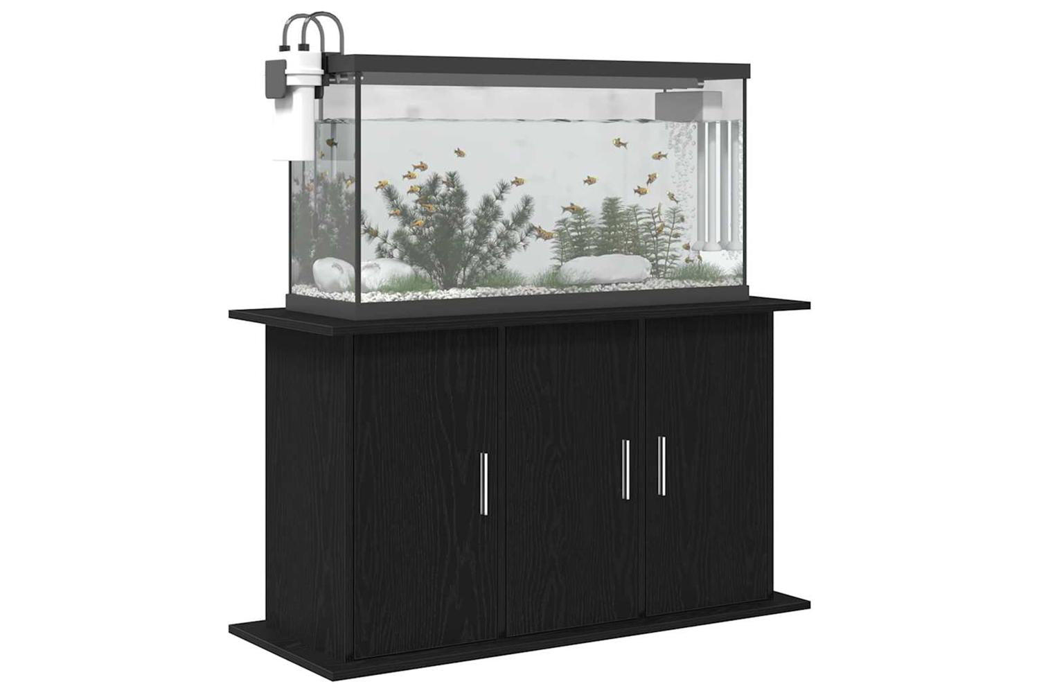 Vidaxl Aquarium Stand Black Oak 101x41x58 Cm Engineered Wood-4