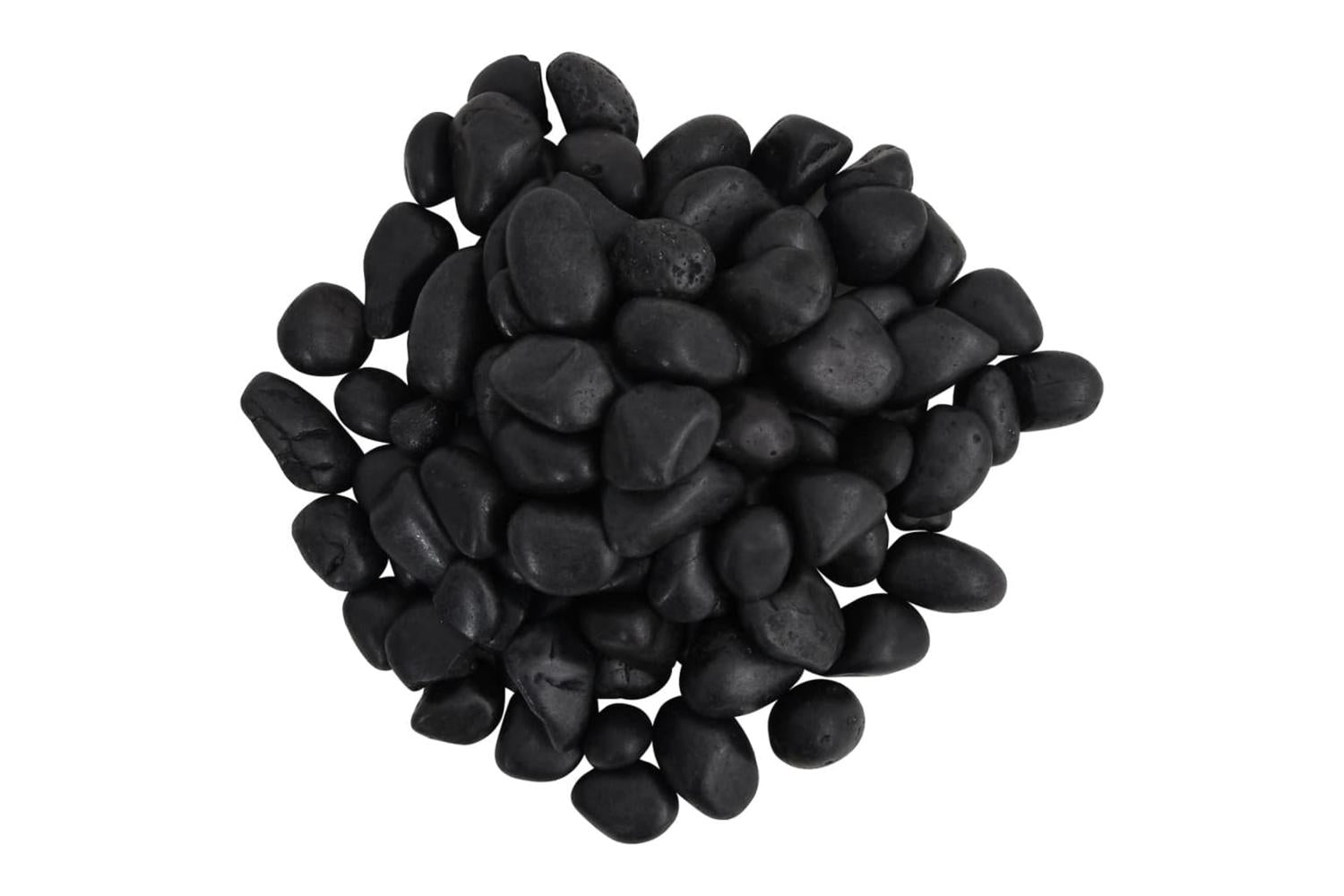Vidaxl Polished Pebbles 10 Kg Black 2-5 Cm-4