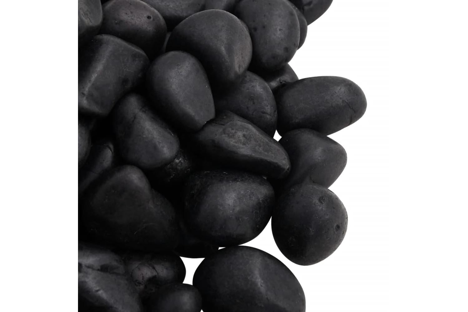 Vidaxl Polished Pebbles 10 Kg Black 2-5 Cm-5