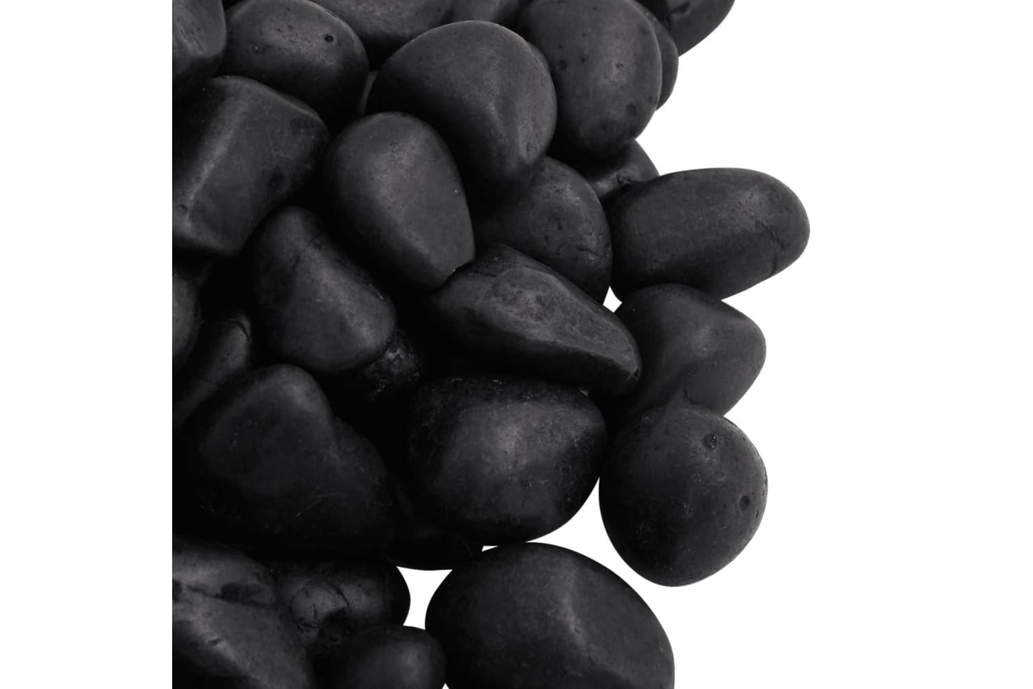 Vidaxl Polished Pebbles 25 Kg Black 2-5 Cm-5