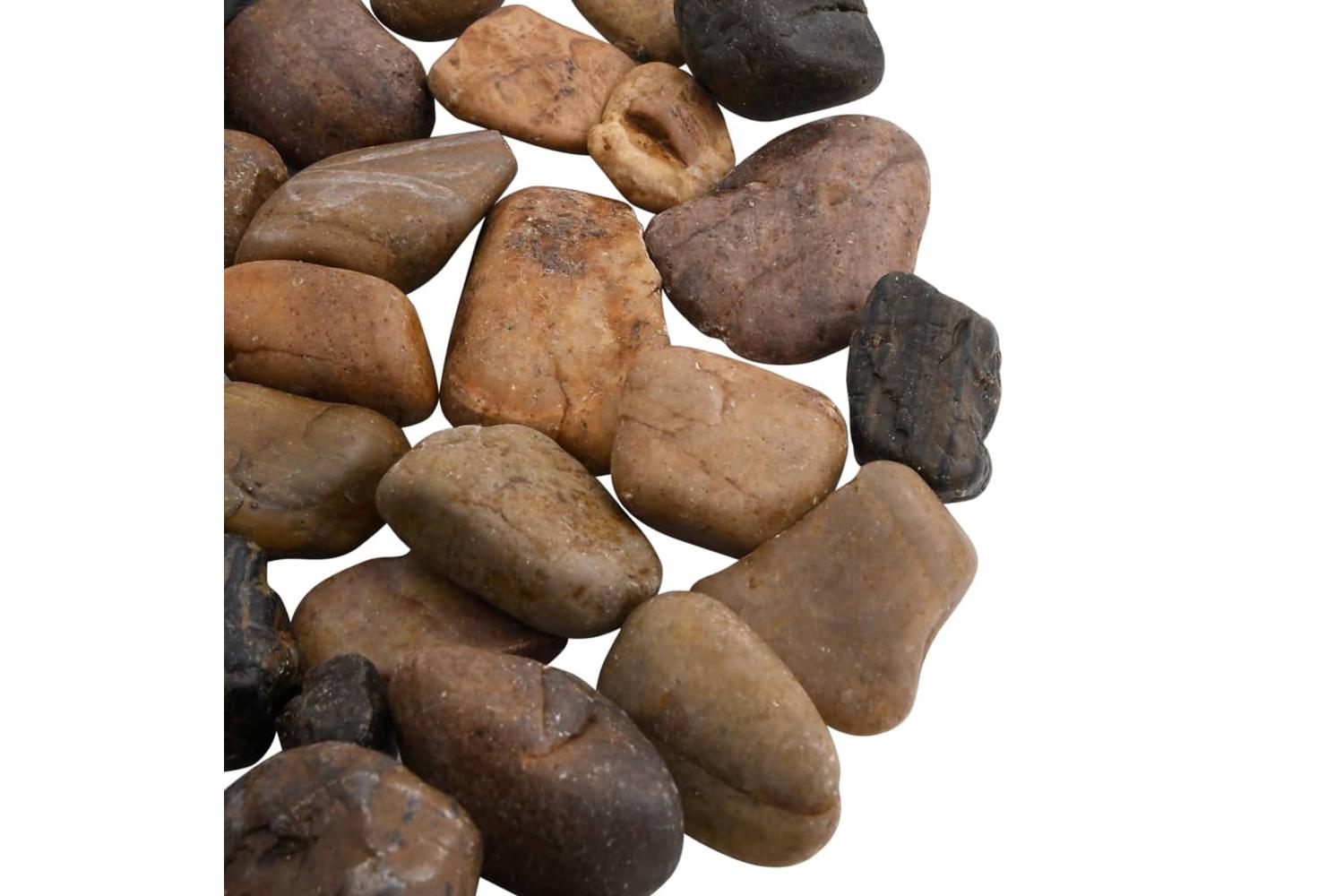 Vidaxl Polished Pebbles 25 Kg Mixed Colour 2-5 Cm-4