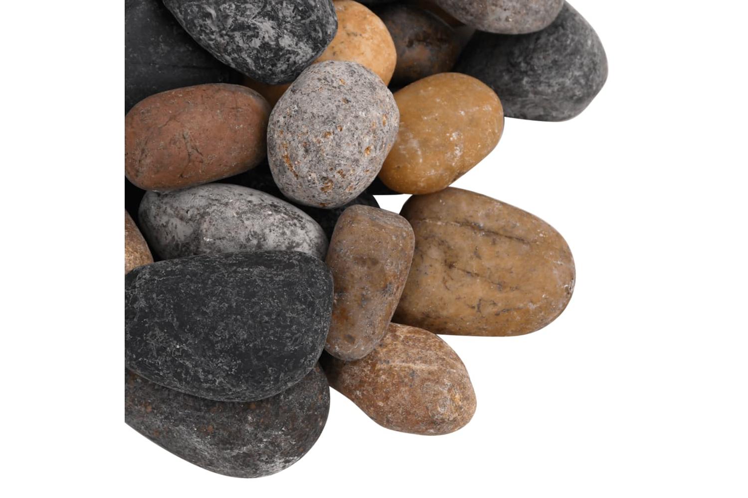 Vidaxl Polished Pebbles 25 Kg Mixed Colour 5-8 Cm-4