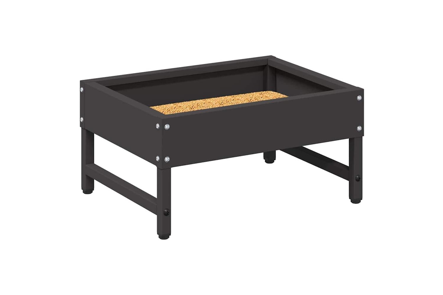 Vidaxl Bird Feeder Black 34 X 26 X 16 Cm Cold-rolled Steel-3