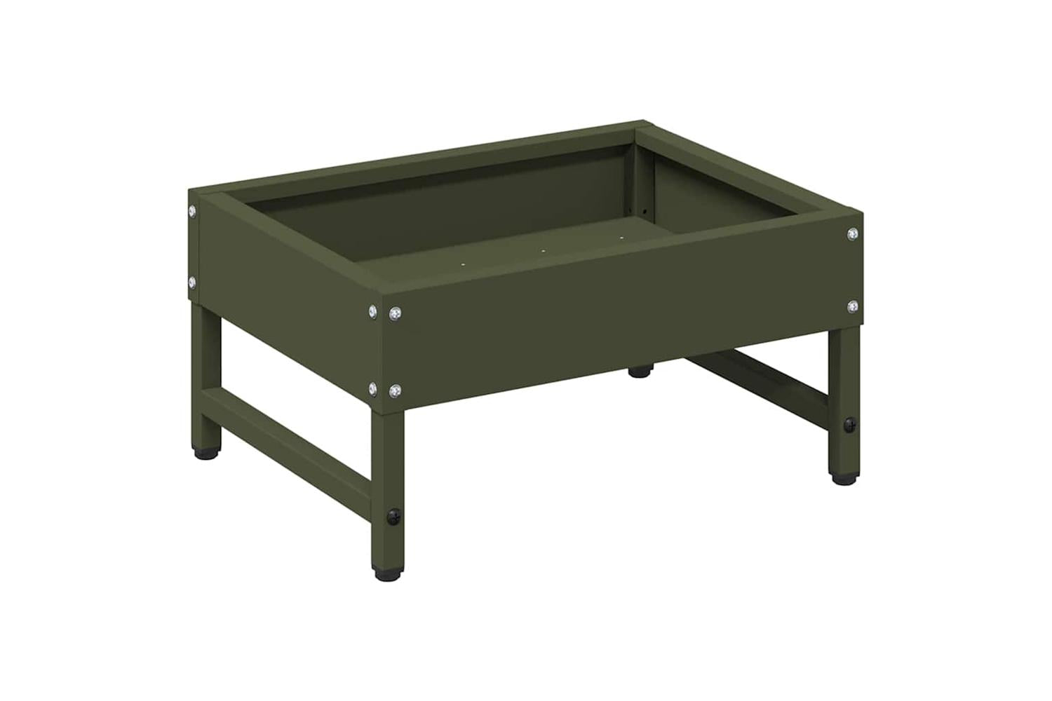 Vidaxl Bird Feeder Olive Green 34 X 26 X 16 Cm Cold-rolled Steel-2