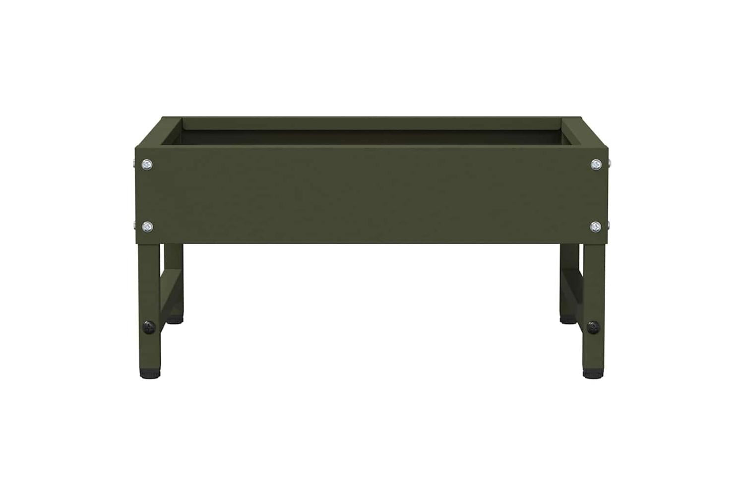 Vidaxl Bird Feeder Olive Green 34 X 26 X 16 Cm Cold-rolled Steel-6