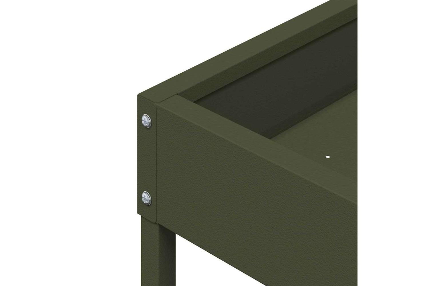 Vidaxl Bird Feeder Olive Green 34 X 26 X 16 Cm Cold-rolled Steel-10