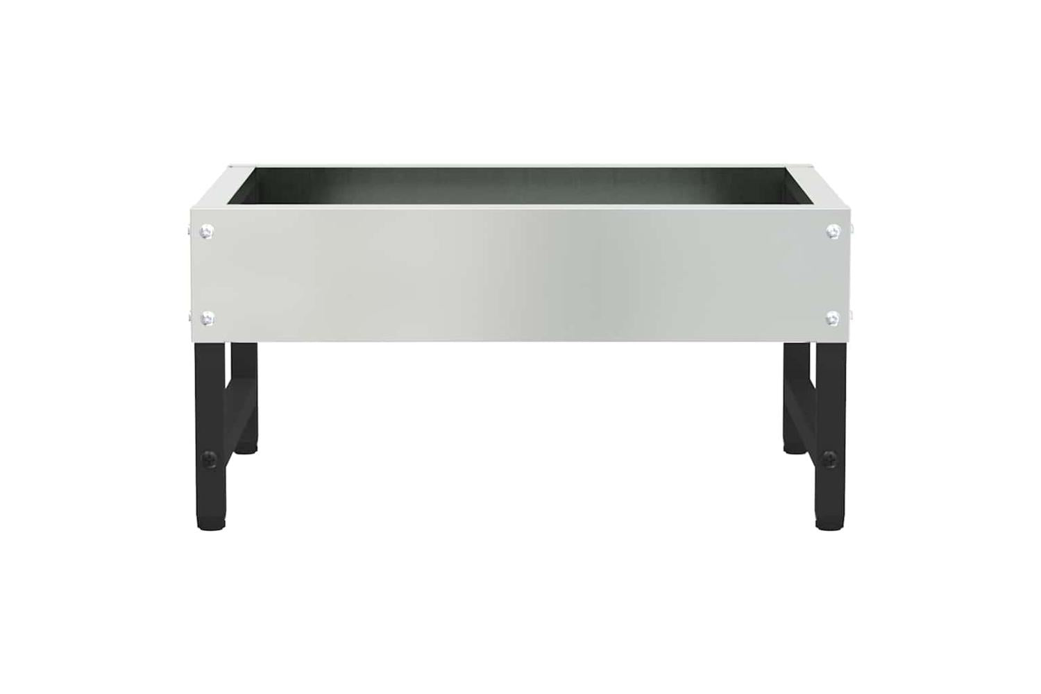 Vidaxl Bird Feeder Silver 34 X 26 X 16 Cm Galvanised Steel-5