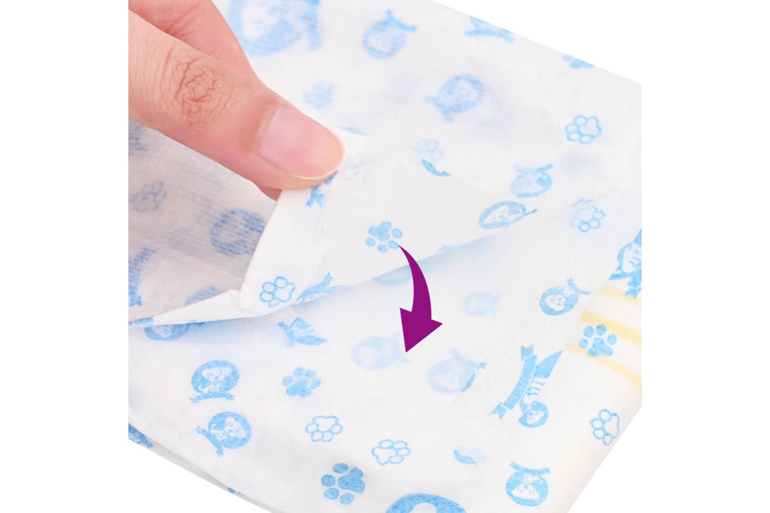 Vidaxl Disposable Dog Diaper Male 50 Pcs White M-10