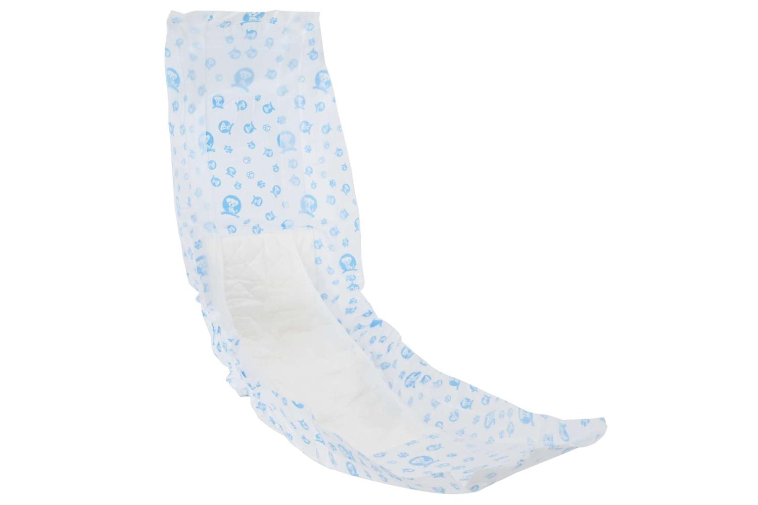 Vidaxl Disposable Dog Diaper Male 30 Pcs White L-5
