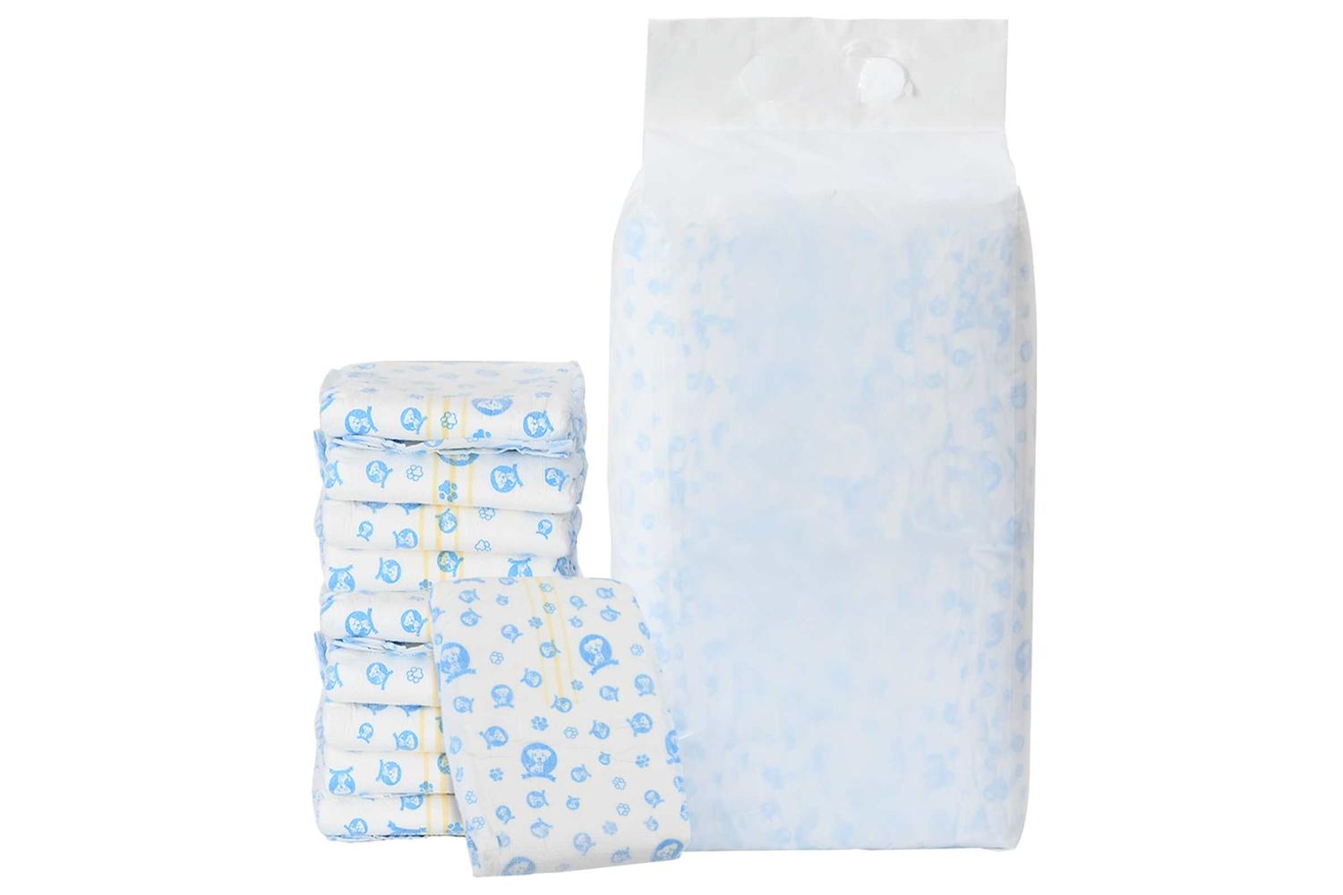 Vidaxl Disposable Dog Diaper Male 30 Pcs White Xl-2