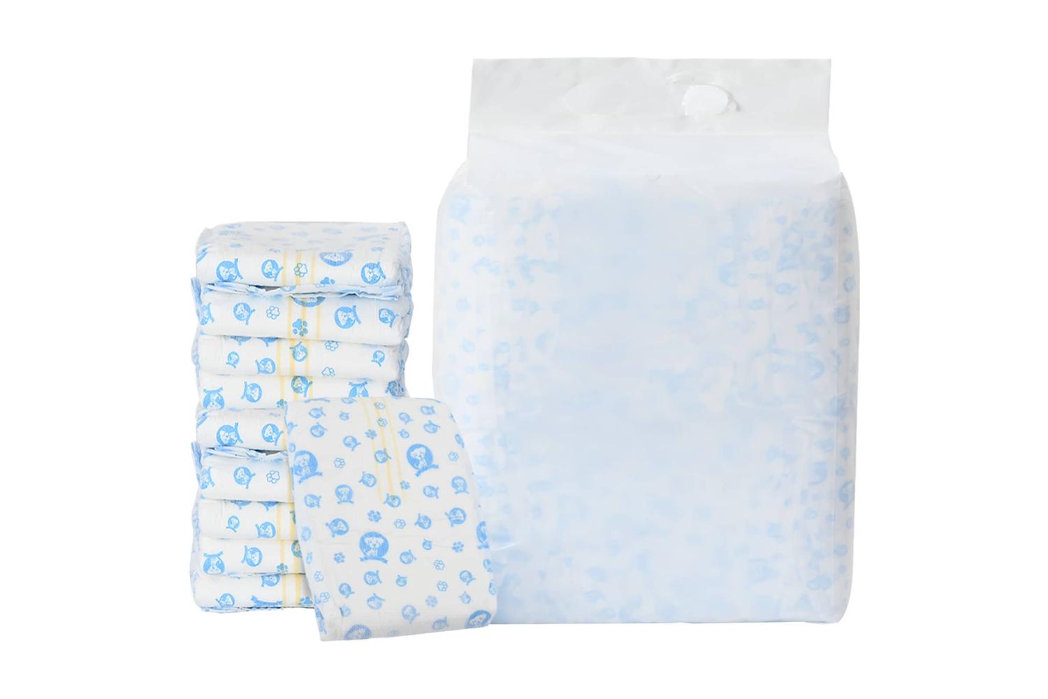 Vidaxl Disposable Dog Diaper Male 50 Pcs White Xl-2