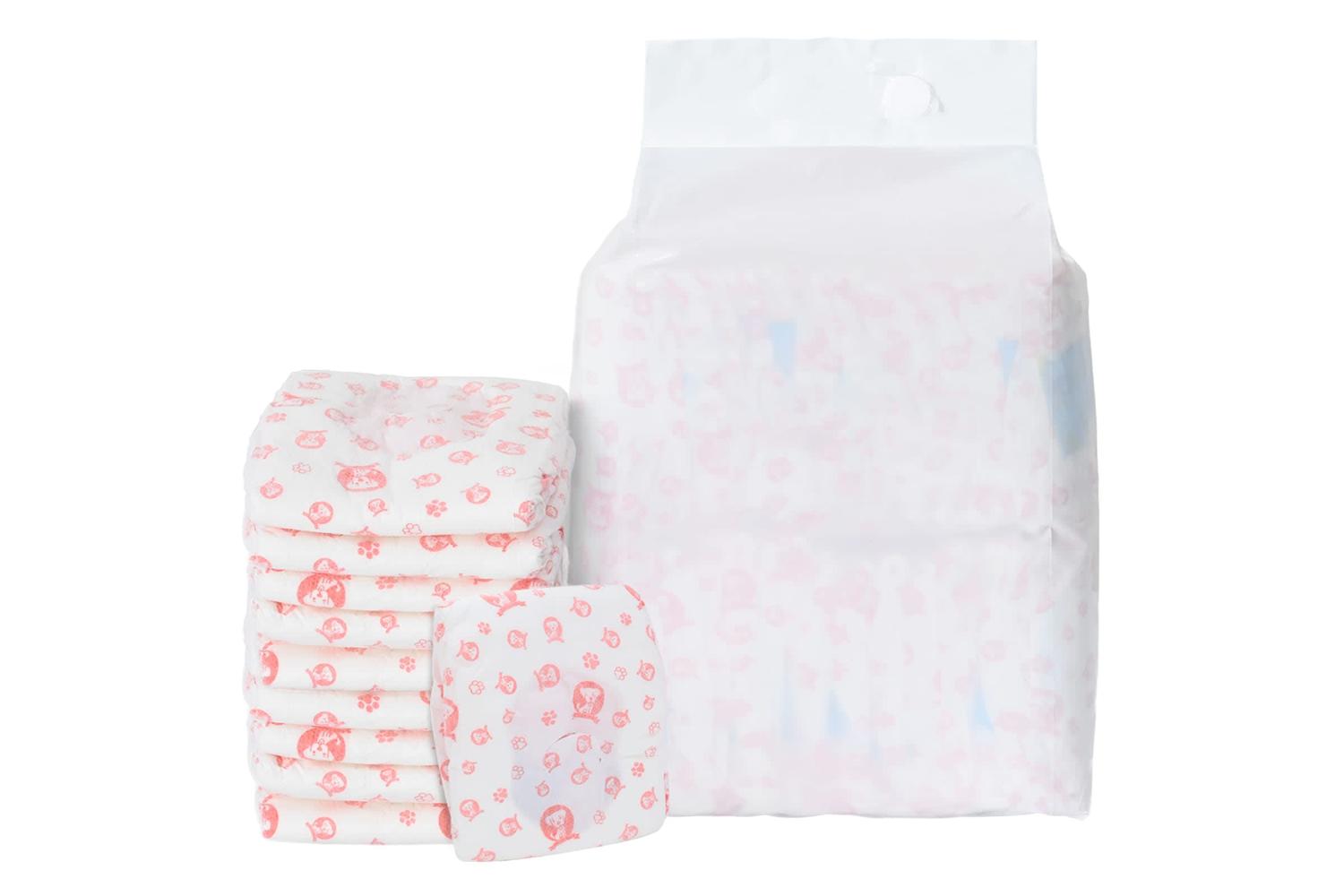 Vidaxl Disposable Dog Diaper Female 50 Pcs White Xs-2
